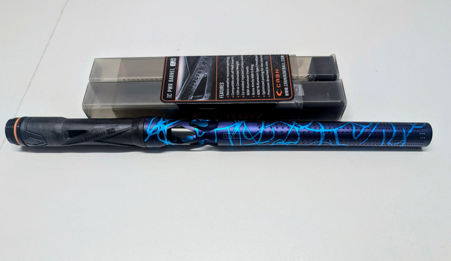 Purple/blue Splash full Crbn nano barrel