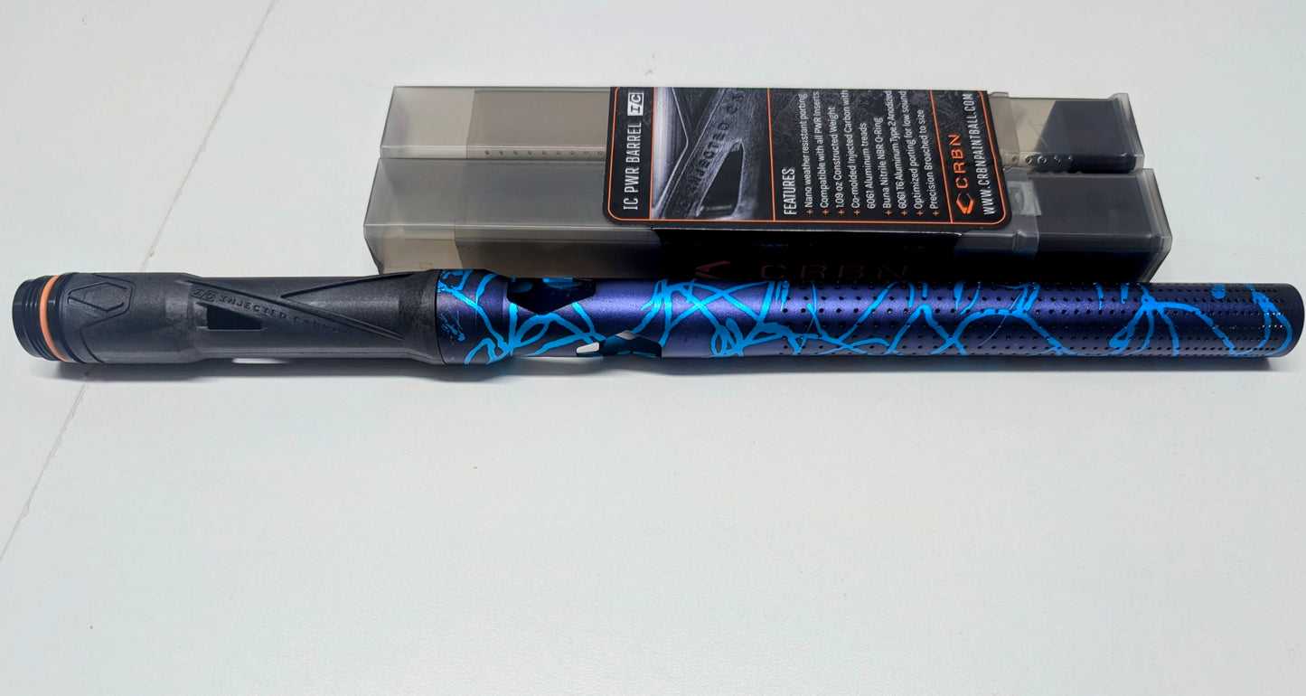 Purple/blue Splash full Crbn nano barrel
